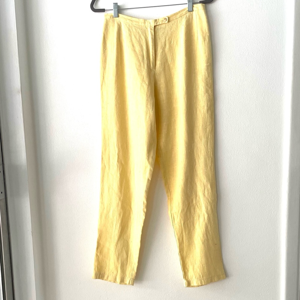 Vintage Harve Benard Flat Front Yellow Pants